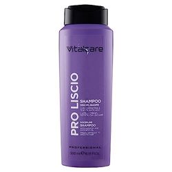Vitalcare PRO Shampoo Liscio Disciplinante, con Cheratina e Olio di Avocado, 500ml