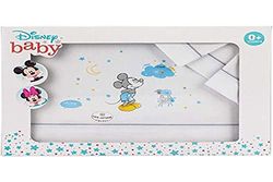 Interbaby MK003-18 Disney Mickey beddengoed, wit en grijs
