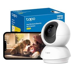 Tapo C200 1080p Pan/Tilt Indoor Camera, Baby Monitoring, Motion Detection, Customizable Privacy Mode, 2-Way Audio, Night Vision, Cloud and Local Storage, Works With Alexa and Google, No Monthly Fee