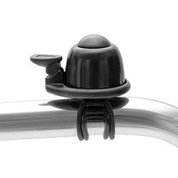 MVTEK Sonnette Man.Over. Sonnette vélo Calotte 34 mm en Aluminium. Sonnette de vélo réglable de 19,2 à 31,8 mm. Sonnette de vélo avec Attache Double élastique. Klaxon Noir.