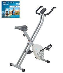 CADENCE Unisex E-SMARTFIT 150 Foldable Bike, White and Silver - included 1 Year iFIT Membership