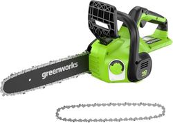 Greenworks Motosierra a batería G40CS30II, 30 cm, velocidad 4,2 m/s,sin batería ni cargador d e 40 V, 3 años de garantía + cadena de 30 cm adecuada para varias motosierras y motosierras de poste