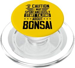 Precaución Puedo comenzar a hablar espontáneamente sobre el bonsái PopSockets PopGrip para MagSafe