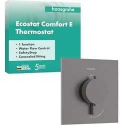 hansgrohe 33710340 Termostatico, Cromo Nero Spazzolato, 1 Verbraucher