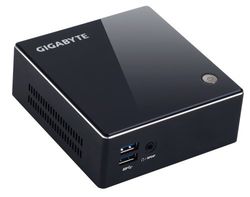 Gigabyte Brix Ultra Compact Barebone PC (Intel Celeron 2955U, 1x mSATA, 1x S-ATA, 2x DDR3L, Wi-Fi, USB 3.0, HDMI, Mini DisplayPort)