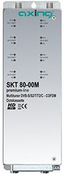 Axing SKT 80-00M multituner octo-kassett med 8 ingångar"SAT DVB-C DVB-T, utgång DVB-T" silver