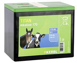Kerbl 442082 Titan alkaline droogbatterij, 9 V, 170 Ah