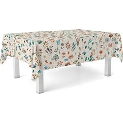 ECOMMERC3 | Vaxduk storlek 260 x 140 cm fläckavvisande – oljeduk trädgårdsfärg beige 100% tillverkad i Spanien blöder inte