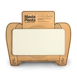 MastaPlasta Parche Autoadhesivo PREMIUM para Reparación Instantánea de Cuero y Otros Tejidos. MARFIL. 20cm x 10cm. Primeros Auxilios para sofás, Asientos de Coche, Bolsos, Chaquetas