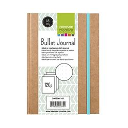 Vaessen Creative Bullet Notebook, A5-planerare med 120 prickade sidor för daglig journalföring och hantering, brun