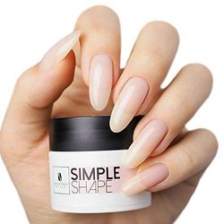 Simple Shape Cover Vernis à ongles gel Mistero Milano UV/LED, couleur rose naturel, masque, consistance épaisse, auto-nivelante, 50 g