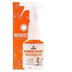 Whoosh! Spray pulverizador de limpeza de ecrã 100% natural, sem amoníaco nem álcool. Contra pó e manchas: 500 ml