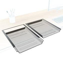KD Essentials – 2x Cajón para escritorio, almacena documentos A4 y suministros de oficina de forma discreta debajo del escritorio, cajón como organizador/soporte en la oficina