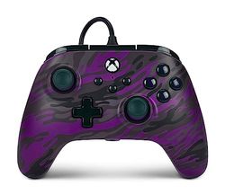 PowerA Advantage Wired Controller for Xbox Series X|S - Purple Camo, Gamepad, Wired Video Game Controller, Gaming Controller, USB-C, works with Xbox One and Windows 10/11, Officially Licensed