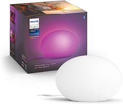 Philips Hue – Lámpara inteligente, Hue Flourish, Lámpara de Mesa LED Inteligente, Luz Blanca y de Colores, Compatible con Alexa y Google Home, Color Blanco