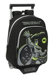 safta BATMAN GAME OVER - Sac à dos pour enfant avec chariot 705, idéal pour les enfants de différents âges, confortable et polyvalent, qualité et résistance, 27 x 10 x 33 cm, Noir, M, Décontracté