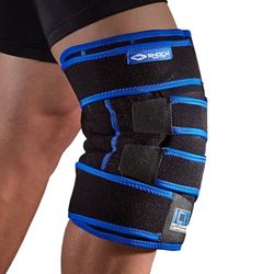 Shock Doctor Unisex Adult Ice Recovery kompresyjne wsparcie na kolano, czarne, L/XL