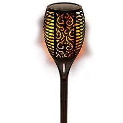 AKTIVE Verpakking met 4 grondpennen, 51 leds, voor de tuin, met vuureffect – 61526