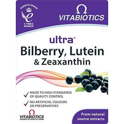 Vitabiotics Ultra Bilberry, Lutein and Zeaxanthin - 30 Tablets