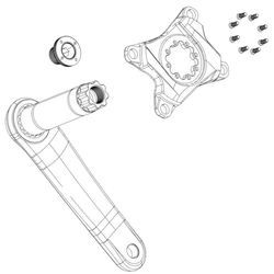 ARAÑA SRAM PARA FAZUA 107 BCD (CON TORNILLOS)