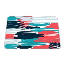 Bonamaison, Rechthoek Pop Art Digital bedrukte muismat, antislip onderkant, voor kantoor en thuis, grootte: 22x18 cm