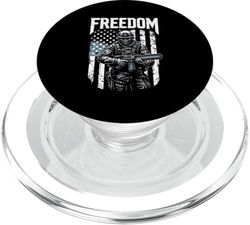 FREEDOM Soldier Artwork PopSockets PopGrip for MagSafe