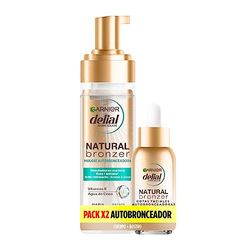 Garnier Delial Pack Autobronceadores Cuerpo + Cara Mousse Autobronceadora y Gotas autobronceadoras - 200ML + 30ML