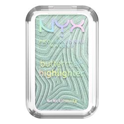 NYX Professional Makeup Illuminante In Polvere, Per un Look Radioso e Luminoso, Effetto Glow e Finish Perlato, Formula Ultra Sfumabile, Buttermelt Highlighter, Tonalità: 20 Butta Mint, 5 g