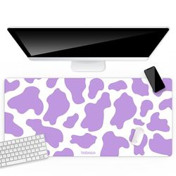 BABACO De officieel gelicentieerde grote bureauonderlegger Animals 007 Purple 80 x 40 cm
