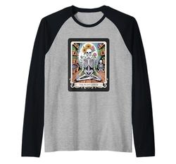The Plant Lover Skeleton Tarot Garden Witch Gift Raglan Baseball Tee