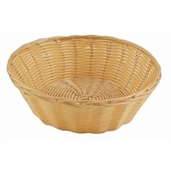 Stalwart T363 Poly Wicker Round Food Basket, 200 mm x 70 mm (Pack of 6)