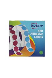 Avery 24-507 Label in Dispensers, Green, Pack of 1120