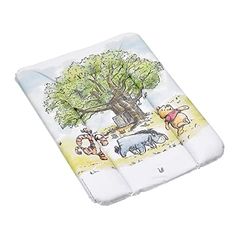 keeeper Winnie de Poeh aankleedkussen, voor op tafel, ladekast etc., comfortabel ligvlak, gemakkelijk schoon te maken, Amelia, wit