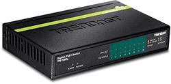TRENDnet 8-port GREENnet gigabit PoE+ switch, 61 W PoE-prestanda, 16 Gbit/s växelkapacitet, Plug N Play, TPE-TG82G