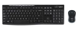 Logitech MK270 Wireless Keyboard and Mouse Combo for Windows, QWERTY Pan Nordic Layout - Black