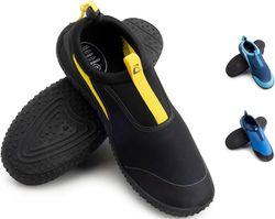 CRESSI Coco Shoes - Chaussures de Sports Conçues pour la Pratique des Sports d'Eau, Noir/Jaune, 43, Adultes