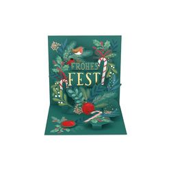 Grafik Workshop | Mooie pop-up kaart | driedimensionaal | Kerstmis | Vrolijk feest