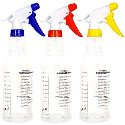 Youngever Lot de 3 Vaporisateur Vide Plastique 1000ML, Bouteille Plastique Pulverisateur 1000ML, Flacons Pulvérisateurs