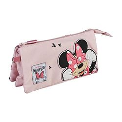CERDÁ LIFE'S LITTLE MOMENTS Minnie Mouse. 3 vakken voor meisjes. Je kunt alle benodigde schoolmaterialen gebruiken voor de officiële officiële licentie van Disney, kleur roze, (borstelharen 210003843)