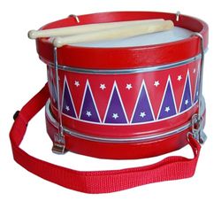 Fortcop Kindertrommel, muziekspeelgoed, 20 cm