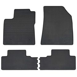 PETEX Alfombrillas de Goma para MG 5 Electric a Partir de 03/2022, Juego de 4 Piezas, Alfombrillas para Coche, Color Negro, Resistente, Resistente a la Intemperie