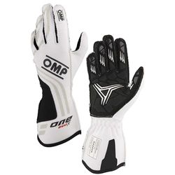 Omp Racing Gloves One EVO-X MY24 FIA 8856-2018, White, Size XS