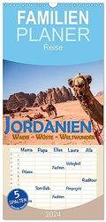 Familienplaner 2024 - Jordanien - Wadis - Wüste - Weltwunder mit 5 Spalten (Wandkalender, 21 cm x 45 cm) CALVENDO