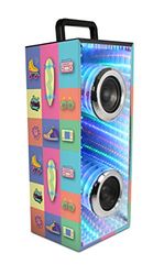Metronic 477082 altoparlante luminosa Bluetooth 8 W per cuffie/Telefono/PC/Tablet/Micro/Chiave USB Blu