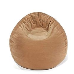 Pushbag Pouf, Polyester, Marron, 70 x 70 cm