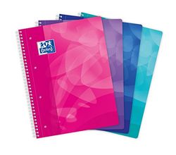 Oxford Polypro – Libretas de espiral, Baldosas pequeñas, 1 unidad [colores surtidos]