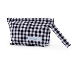Mi Bollito - Neceser de Bebé. Pañalera vichi de algodón. Bolso Organizador pequeño para Accesorios de Aseo e higiene del bebé. Práctico y cómodo de Llevar. (Negro)…