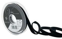Berisfords Velvet Ribbon, Black, 9mm x 5m