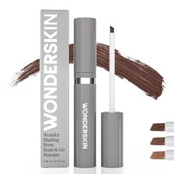 Tinta Per Sopracciglia Wonderskin - Wonder Blading Brow Stain & Go Masque, Tinta Per Sopracciglia A Lunga Durata (Bruna Scura)