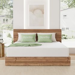Novilla Colchones Viscoelástico 140x190, Espuma de Gel con Memoria, Colchón de Espuma, Cómoda y Transpirable, Firmeza Media, Funda de Colchón Extraíble y Lavable,Certificado Oeko-Tex, Altura 18 cm